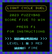 Light Cycle Duel petscii